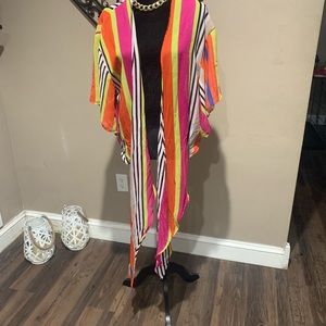 Palms away neon blouse